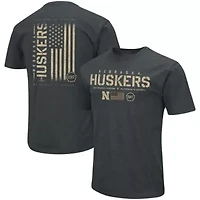 NCAA ed Nebraska Huskers OHT Military Appreciation Flag 2.0 T-Shirt
