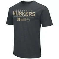 NCAA ed Nebraska Huskers OHT Military Appreciation Flag 2.0 T-Shirt