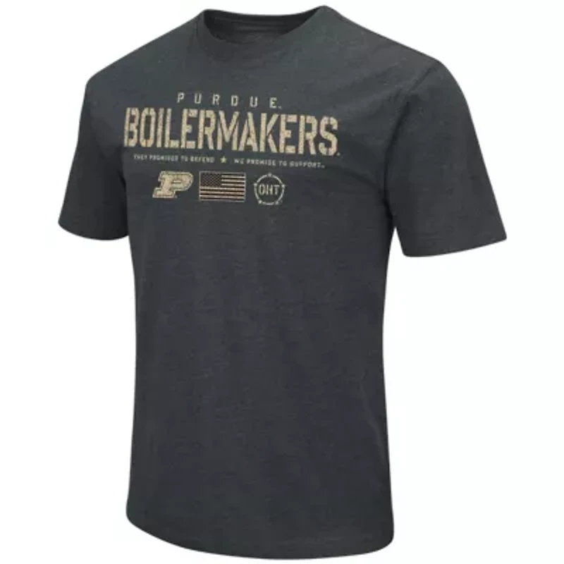 NCAA ed Purdue Boilermakers OHT Military Appreciation Flag 2.0 T-Shirt