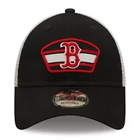 Boston Red Sox MLB Navy/White Boston Sox Logo Patch 9FORTY Trucker Snapback Hat