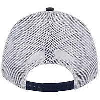 MLB Navy/White New York Yankees Logo Patch 9FORTY Trucker Snapback Hat