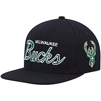 NBA Milwaukee Bucks Hardwood Classics Script 2.0 Snapback Hat