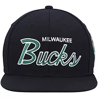 NBA Milwaukee Bucks Hardwood Classics Script 2.0 Snapback Hat