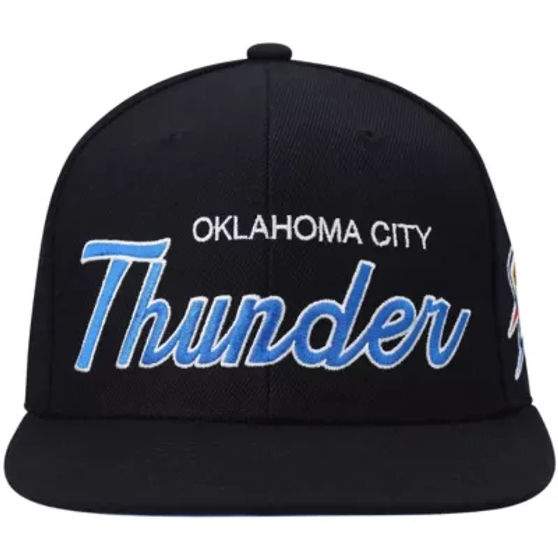 NBA Oklahoma City Thunder Hardwood Classics Script 2.0 Snapback Hat