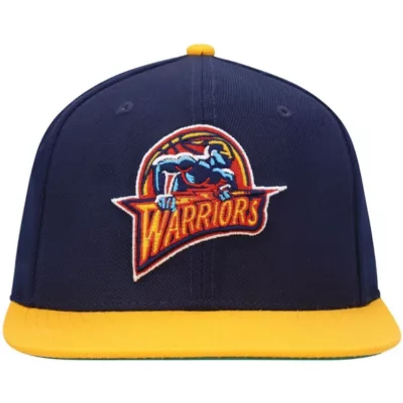 NBA Navy/Gold Golden State Warriors Hardwood Classics Team Two-Tone 2.0 Snapback Hat