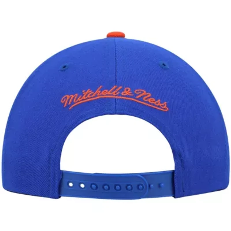 NBA Blue/Orange New York Knicks Hardwood Classics Team Two-Tone 2.0 Snapback Hat