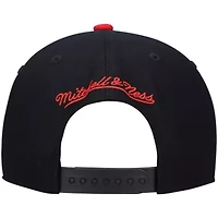 NBA Black/Red Philadelphia 76ers Hardwood Classics Team Two-Tone 2.0 Snapback Hat