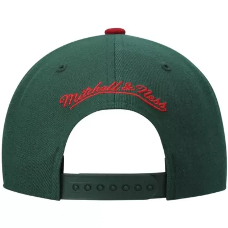 Hardwood Classic Teams Green/Red Seattle SuperSonics Hardwood Classics Team Two-Tone 2.0 Snapback Hat