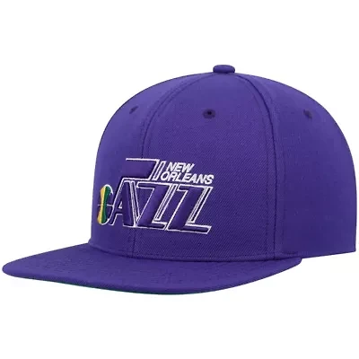 Hardwood Classic Teams New Orleans Jazz Hardwood Classics Team Ground 2.0 Snapback Hat
