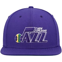 Hardwood Classic Teams New Orleans Jazz Hardwood Classics Team Ground 2.0 Snapback Hat