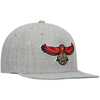 NBA Heathered Atlanta Hawks Hardwood Classics Team 2.0 Snapback Hat