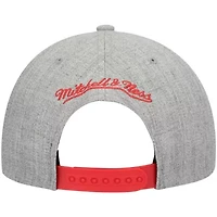 NBA Heathered Atlanta Hawks Hardwood Classics Team 2.0 Snapback Hat