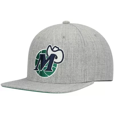 NBA Heathered Dallas Mavericks Hardwood Classics Team 2.0 Snapback Hat