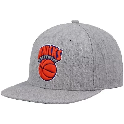 NBA Heathered New York Knicks Hardwood Classics Team 2.0 Snapback Hat