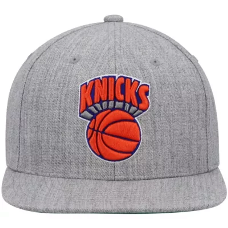 NBA Heathered New York Knicks Hardwood Classics Team 2.0 Snapback Hat