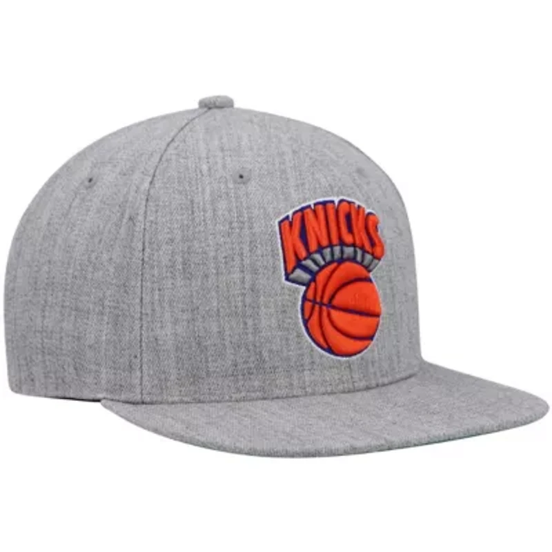 NBA Heathered New York Knicks Hardwood Classics Team 2.0 Snapback Hat
