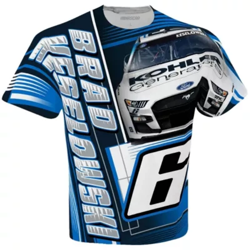 NASCAR Checkered Flag Brad Keselowski Kohler Sublimated Dynamic Total Print T-Shirt