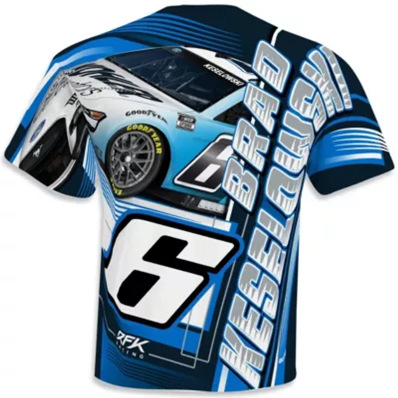 NASCAR Checkered Flag Brad Keselowski Kohler Sublimated Dynamic Total Print T-Shirt