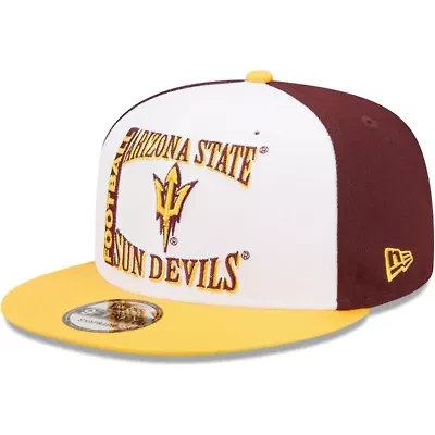 NCAA White/Maroon Arizona State Sun Devils Retro Sport 9FIFTY Snapback Hat