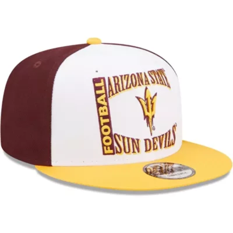 NCAA White/Maroon Arizona State Sun Devils Retro Sport 9FIFTY Snapback Hat