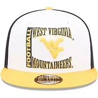 NCAA White/Navy West Virginia Mountaineers Retro Sport 9FIFTY Snapback Hat