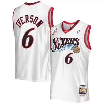 NBA Allen Iverson Eastern Conference Hardwood Classics 2002 All-Star Game Authentic Jersey