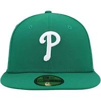 MLB Kelly Philadelphia Phillies Logo 59FIFTY Fitted Hat