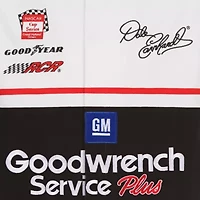 NASCAR White/Black Dale Earnhardt Goodwrench Twill Uniform Full-Snap Jacket