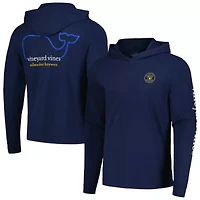 MLB Vineyard Vines Milwaukee Brewers Long Sleeve Hoodie T-Shirt