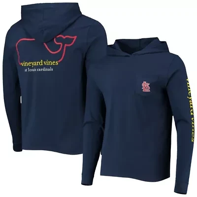 MLB Vineyard Vines St. Louis Cardinals Long Sleeve Hoodie T-Shirt