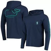 MLB Vineyard Vines Seattle Mariners Long Sleeve Hoodie T-Shirt