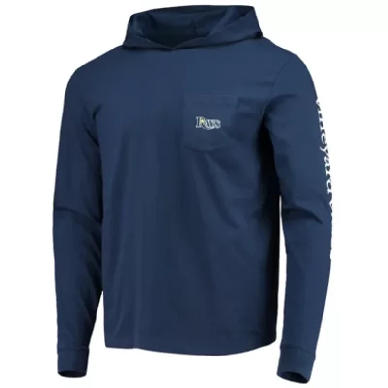 MLB Vineyard Vines Tampa Bay Rays Long Sleeve Hoodie T-Shirt