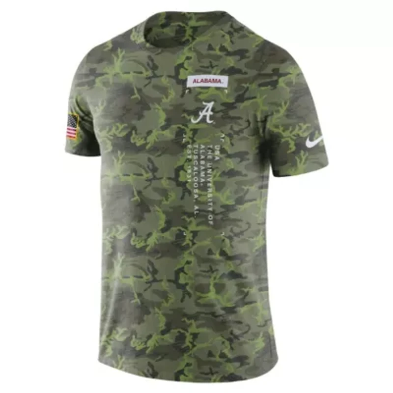 Alabama Crimson Tide NCAA Nike Military Dri-FIT T-Shirt