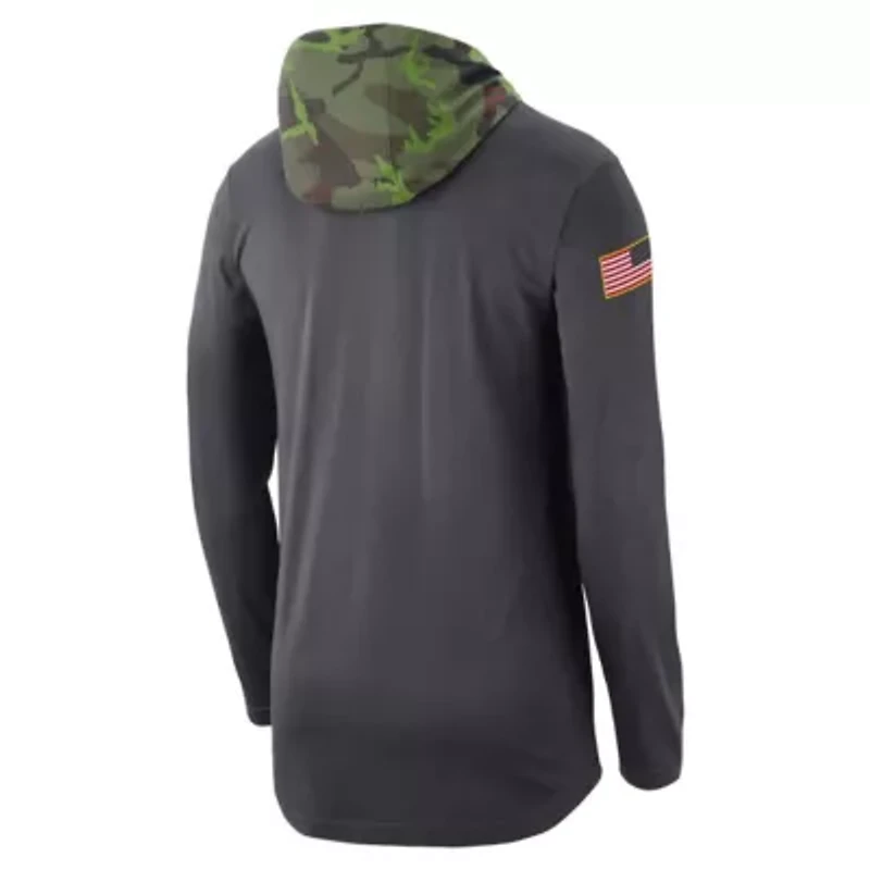 Alabama Crimson Tide NCAA Nike Military Long Sleeve Hoodie T-Shirt
