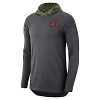 NCAA Nike Clemson Tigers Military Long Sleeve Hoodie T-Shirt