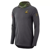 NCAA Nike Iowa Hawkeyes Military Long Sleeve Hoodie T-Shirt