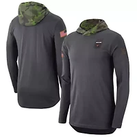 NCAA Nike Texas Longhorns Military Long Sleeve Hoodie T-Shirt