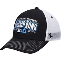 NCAA Black/White Iowa Hawkeyes 2022 Big Ten Basketball Conference Tournament s Locker Room Adjustable Hat
