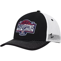 NCAA Black/White Houston Cougars 2022 AAC Basketball Conference Tournament s Locker Room Adjustable Hat