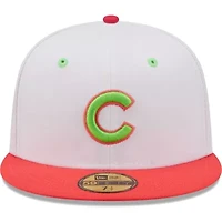 MLB White/Coral Chicago Cubs 1990 All-Star Game Strawberry Lolli 59FIFTY Fitted Hat