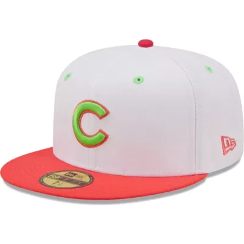 MLB White/Coral Chicago Cubs 1990 All-Star Game Strawberry Lolli 59FIFTY Fitted Hat