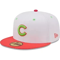 MLB White/Coral Chicago Cubs 1990 All-Star Game Strawberry Lolli 59FIFTY Fitted Hat