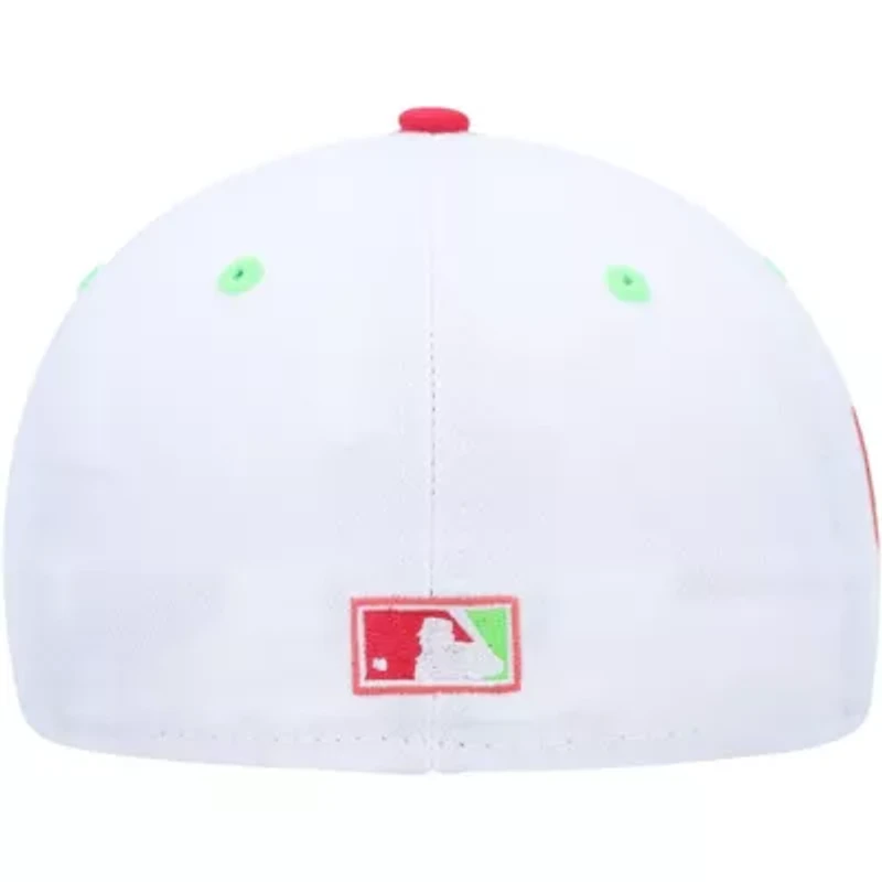 Oakland Athletics MLB White/Coral 40th Anniversary Strawberry Lolli 59FIFTY Fitted Hat