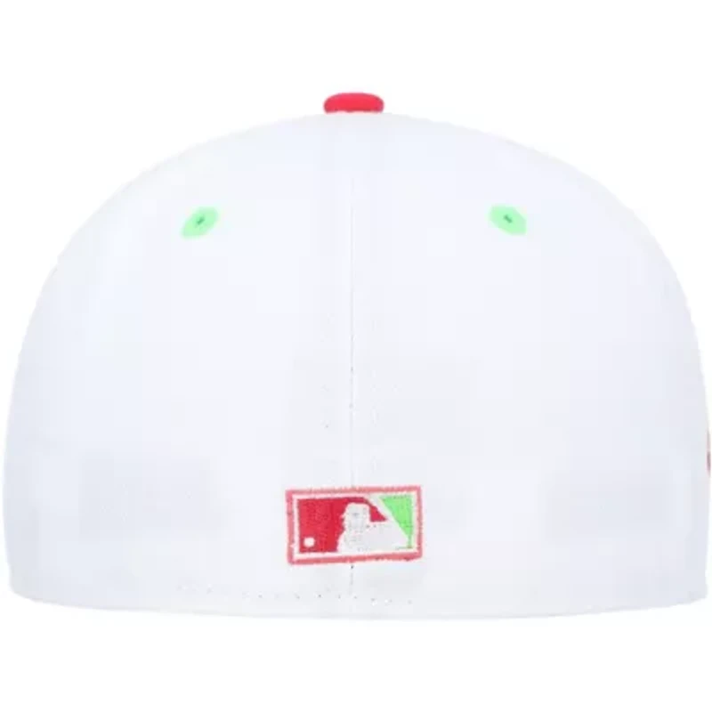 MLB White/Coral Washington Nationals Robert F. Kennedy Memorial Stadium Strawberry Lolli 59FIFTY Fitted Hat