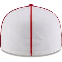 Negro League White/Red Pittsburgh Crawfords Cooperstown Collection Turn Back The Clock 59FIFTY Fitted Hat