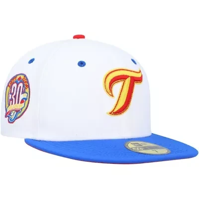Toronto Blue Jays MLB White/Royal 30th Anniversary Cherry Lolli 59FIFTY Fitted Hat