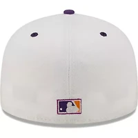 MLB White/Purple Los Angeles Dodgers 40th Anniversary at Dodger Stadium Grape Lolli 59FIFTY Fitted Hat