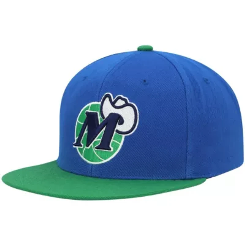 NBA Blue/Green Dallas Mavericks Hardwood Classics Snapback Hat