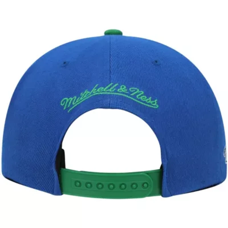 NBA Blue/Green Dallas Mavericks Hardwood Classics Snapback Hat