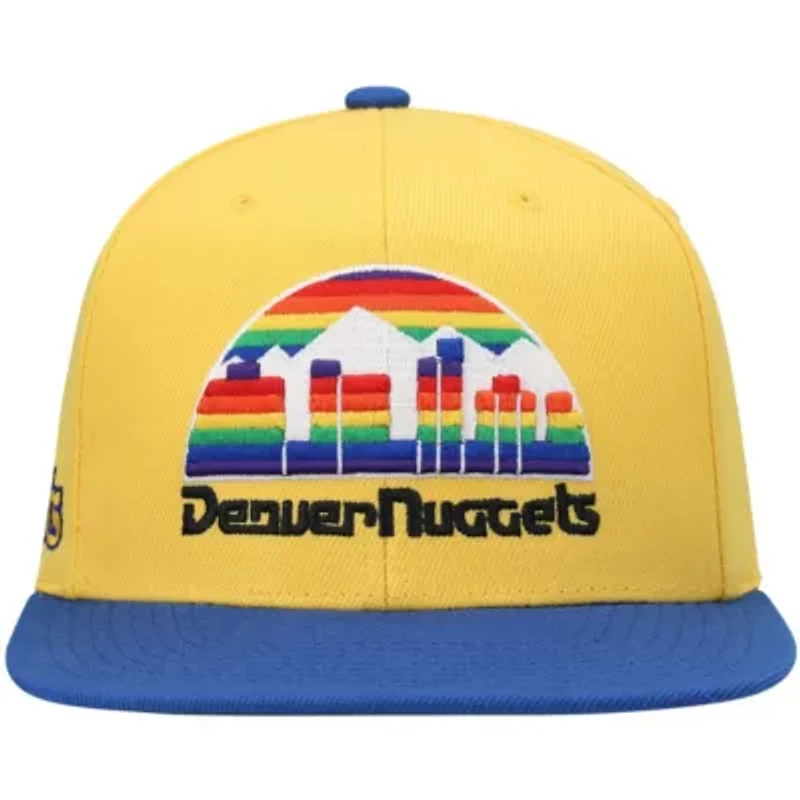 NBA Gold/Royal Denver Nuggets Hardwood Classics Snapback Hat